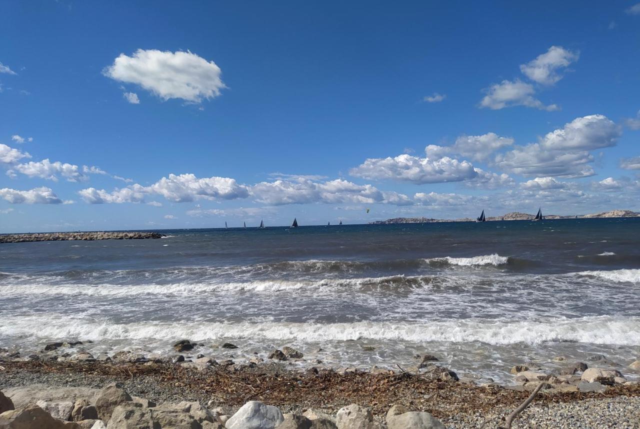 Sun Escape, Appart Renove Climatise 3 Pieces 4-6 Pers, 350M De La Plage Marsiglia Esterno foto