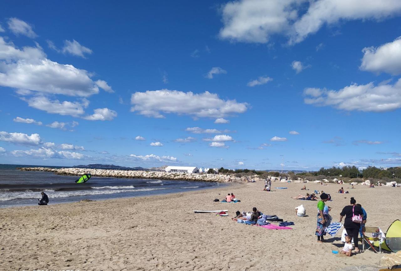 Sun Escape, Appart Renove Climatise 3 Pieces 4-6 Pers, 350M De La Plage Marsiglia Esterno foto