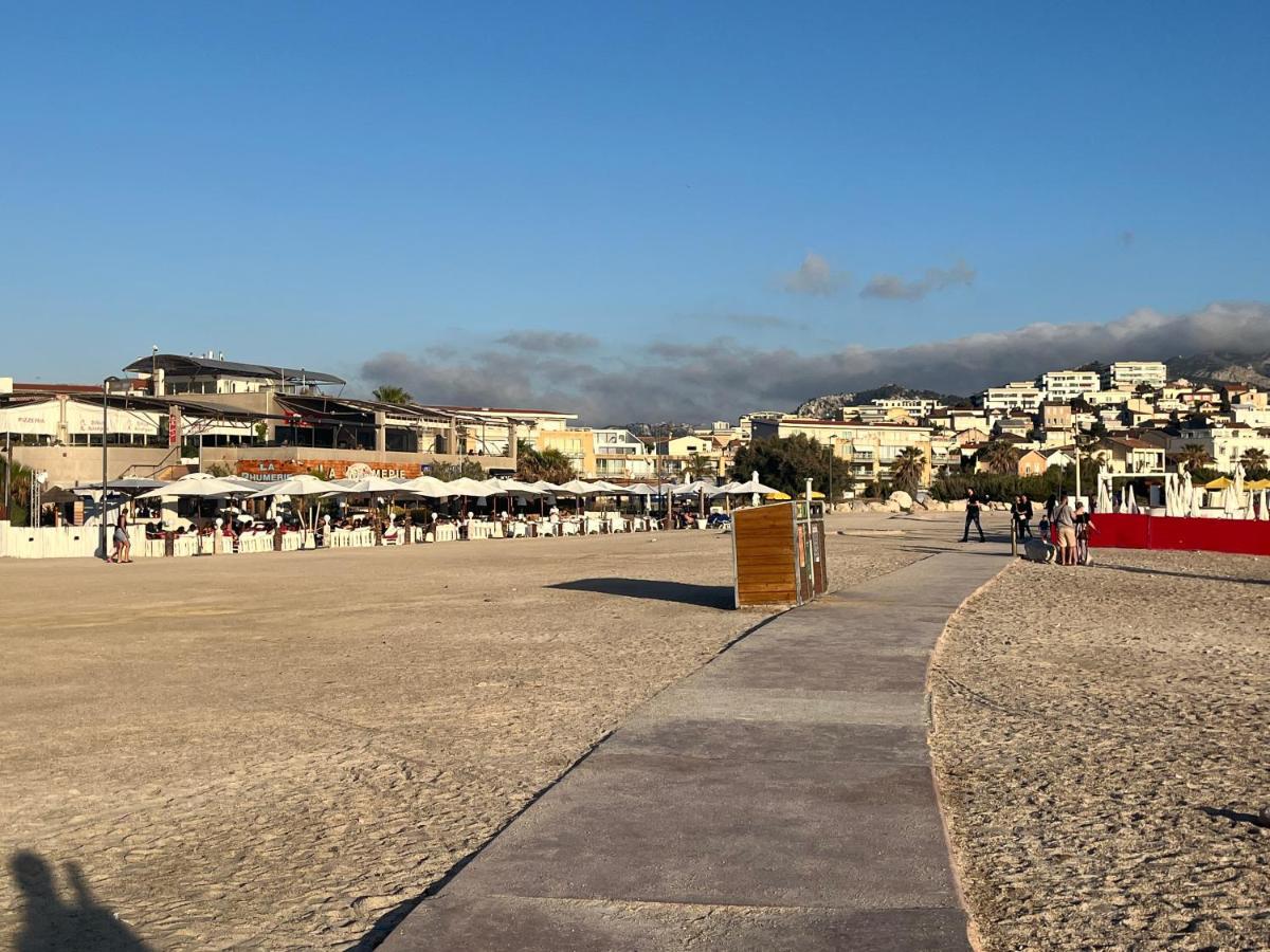 Sun Escape, Appart Renove Climatise 3 Pieces 4-6 Pers, 350M De La Plage Marsiglia Esterno foto
