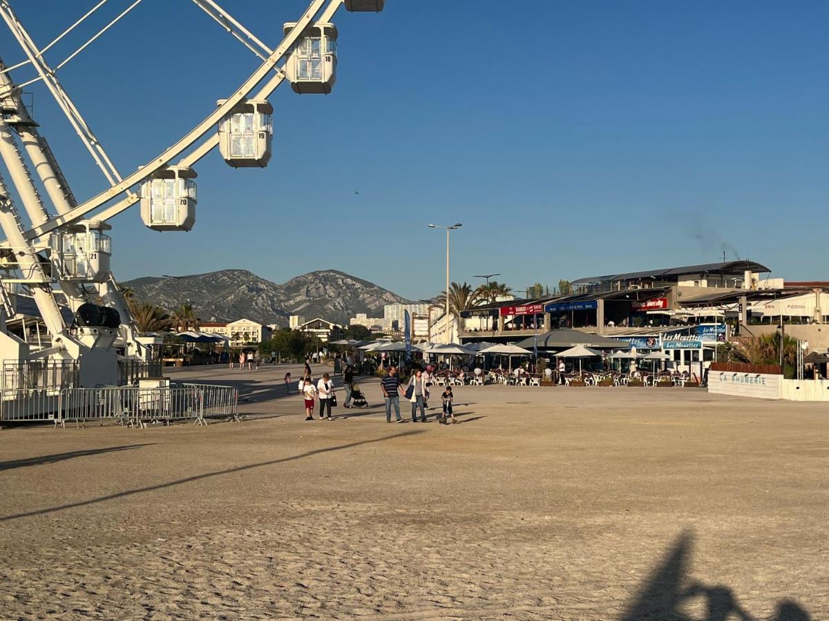 Sun Escape, Appart Renove Climatise 3 Pieces 4-6 Pers, 350M De La Plage Marsiglia Esterno foto