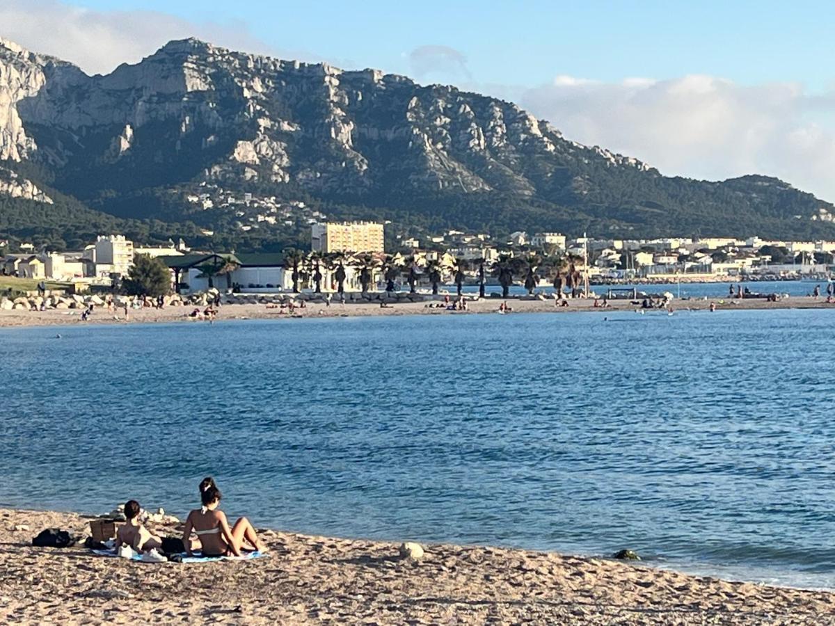 Sun Escape, Appart Renove Climatise 3 Pieces 4-6 Pers, 350M De La Plage Marsiglia Esterno foto