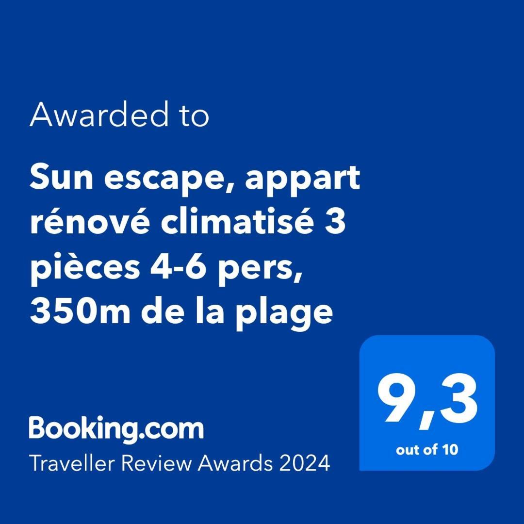 Sun Escape, Appart Renove Climatise 3 Pieces 4-6 Pers, 350M De La Plage Marsiglia Esterno foto
